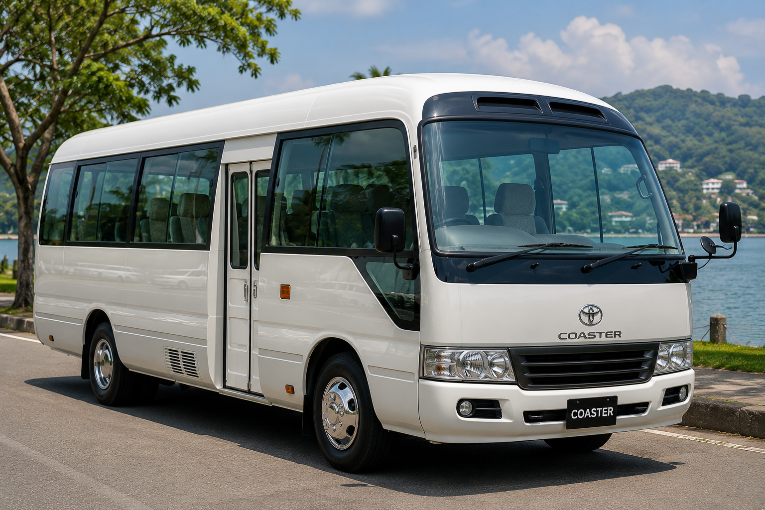 Toyota Coaster — private 15–30 passengers vehicle for Sri Lanka tours